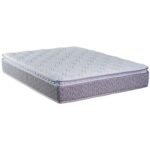 Colchão de Casal Luckspuma Valência Comfort com Molas Ensacadas e Pillow Top 28x138x188cm – Cinza Rústico/Branco na Casas Bahia