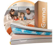 Colchão King Emma Duo Comfort – 10 anos de garantia, conforto de dupla face – 193x203cm na Amazon