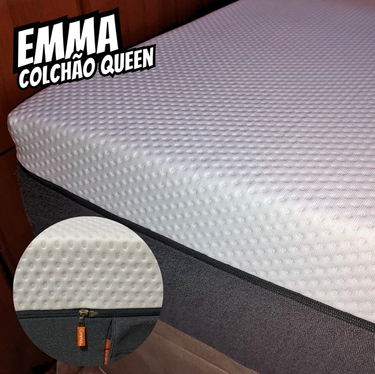 Colchão Queen Emma Original – 10 anos de garantia, qualidade premiada ao redor do mundo – (158x203cm). na Amazon
