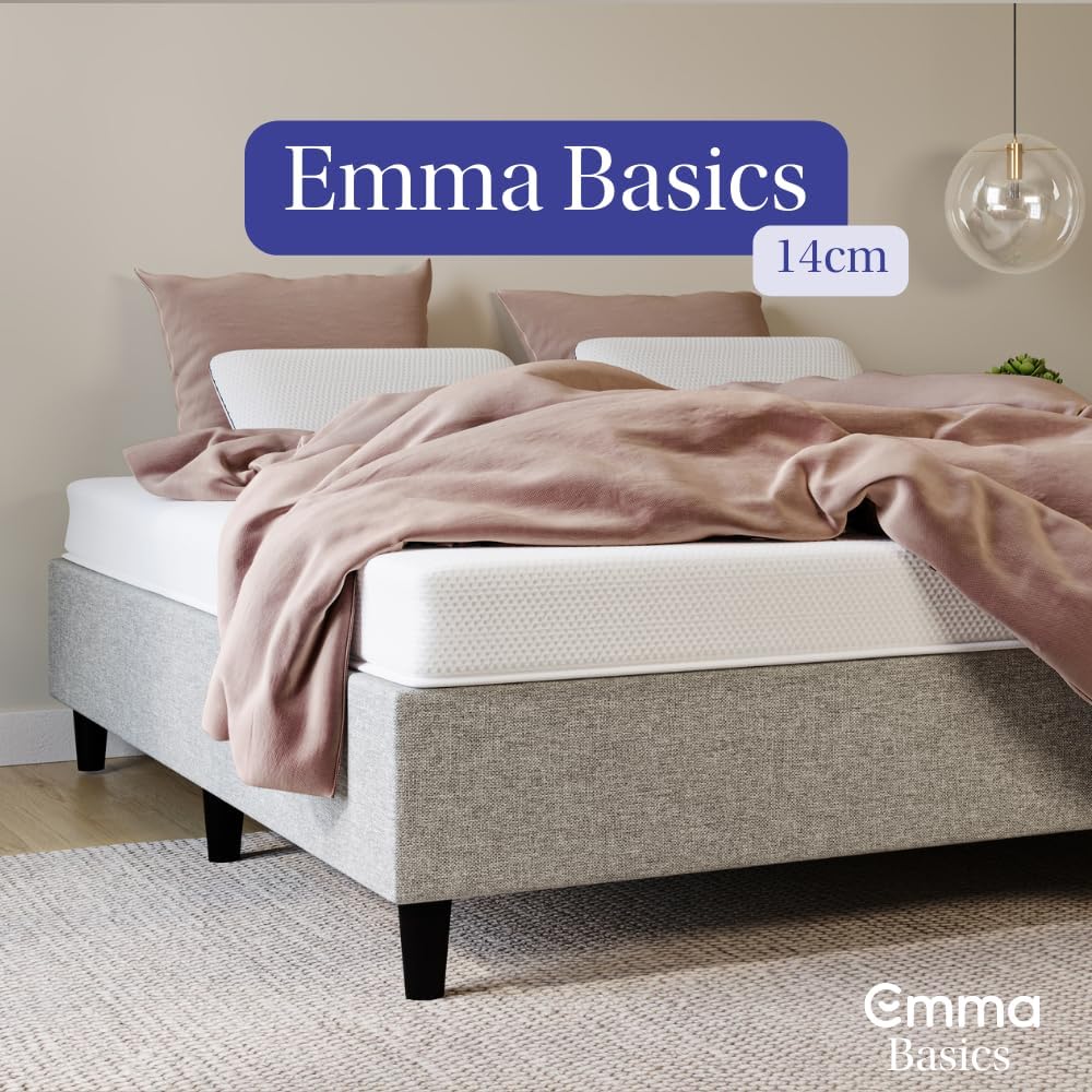 Colchão Solteiro de espuma Emma Basics 14cm – Firme e ortopédico com 5 anos de garantia na Amazon
