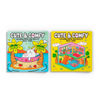 Coleção Cute & Comfy Coloring Book For Adults - Bold Easy - Kit Com 2 Livros De Colorir Adulto na Amazon
