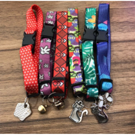 Coleira para gato e cachorro com pingente (porte pequeno) na Shopee