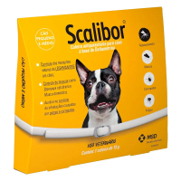 Coleira Scalibor Antiparasitária Para Cães Auxilia No Controle De Infestações De Carrapatos, Pulgas E Mosquitos Leishmaniose 48cm 19g na Drogaria Araujo