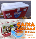 Coleman, Caixa Térmica 48 QT (45,4 L), 64 Latas, na Amazon