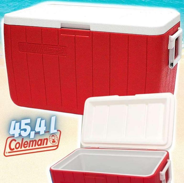 Coleman, Caixa Térmica 48 QT (45,4 L), 64 Latas na Amazon