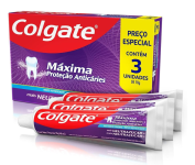 Colgate Creme Dental Máxima Proteção Anticáries Mais Neutraçúcar 70G Promo Leve 3 Pague 2 na Amazon
