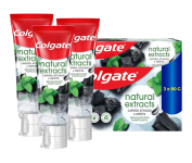 Colgate Creme Dental Vegano Natural Extracts Carvão e Menta, Dentes Mais Brancos, Sem Gluten, Com Flúor, 90g – 3 unidades na Amazon