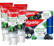 Colgate Creme Dental Vegano Natural Extracts Carvão e Menta, Dentes Mais Brancos – 3 unidades na Amazon