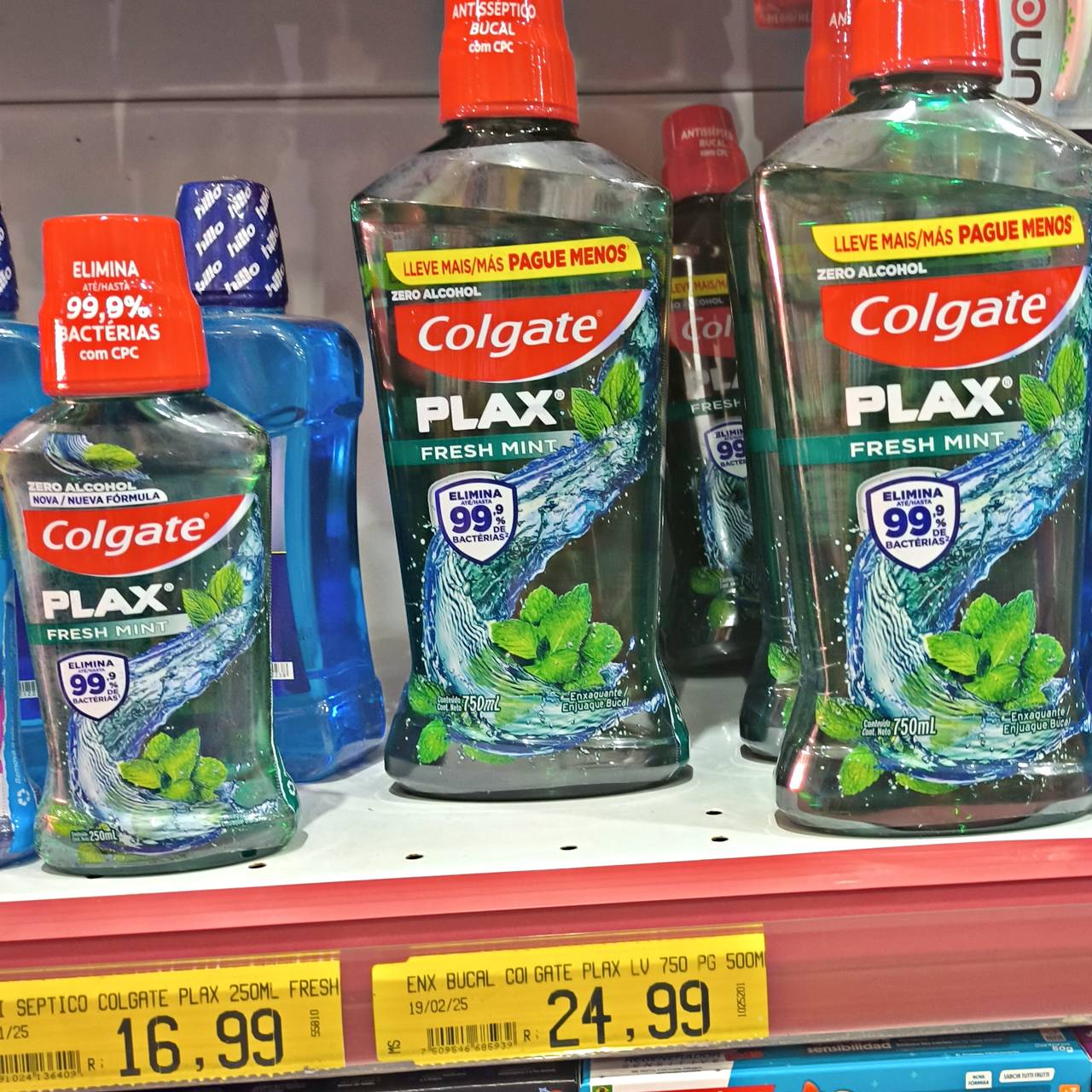 Colgate Enxaguante Bucal Plax Fresh Mint 250Ml na Amazon