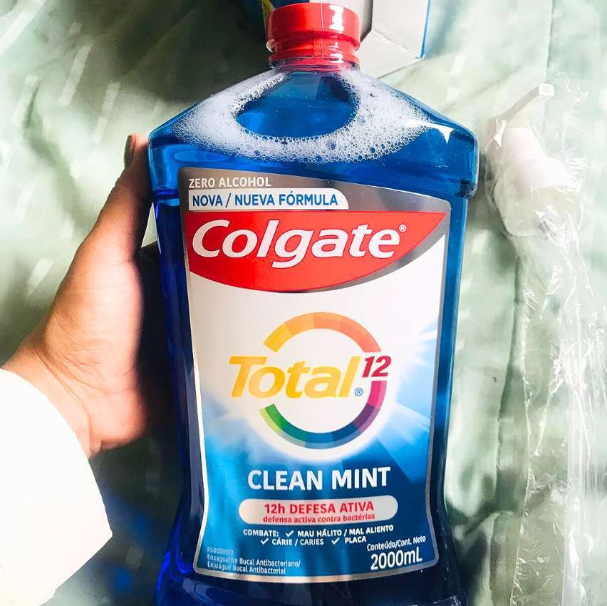 Colgate Enxaguante Bucal Total 12 Clean Mint 2000Ml na Amazon