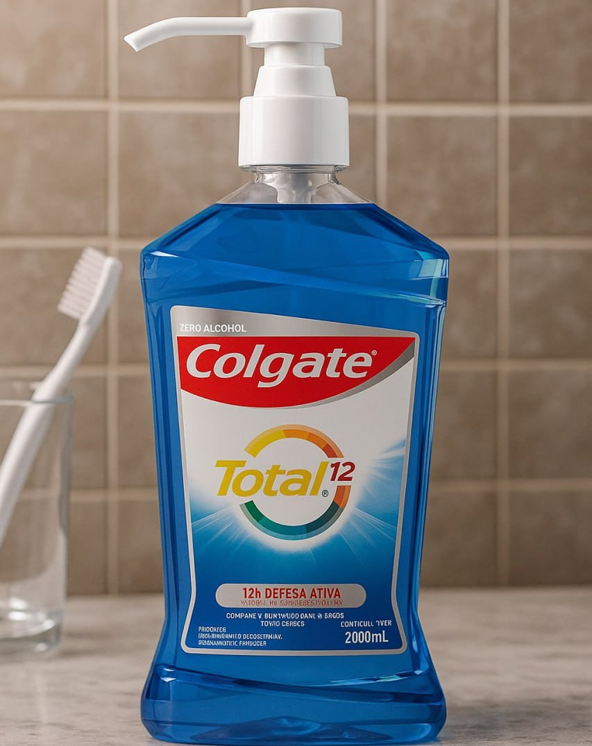 Colgate Enxaguante Bucal Total 12 Clean Mint 2000Ml na Amazon