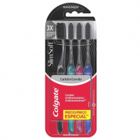 Colgate Escova De Dente Slim Soft 4 Unidades na Amazon