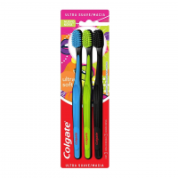 Colgate Escova Dental Colgate Ultra Soft, 3 Unidades, (cores Sortidas) na Amazon
