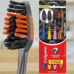 Colgate ZigZag Carvão – Escova Dental, 4 unidades na Amazon