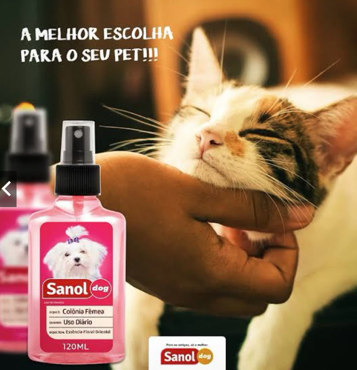 Colônia Sanol Dog Fêmea 120ml na Shopee