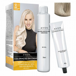 Coloração em Creme 12.01 Louro Ultra Claro Platinado - Avon na Avon