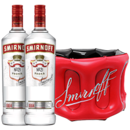 Combo 2 Vodkas Smirnoff 998ml + 1 Balde Inflável 4L na The Bar