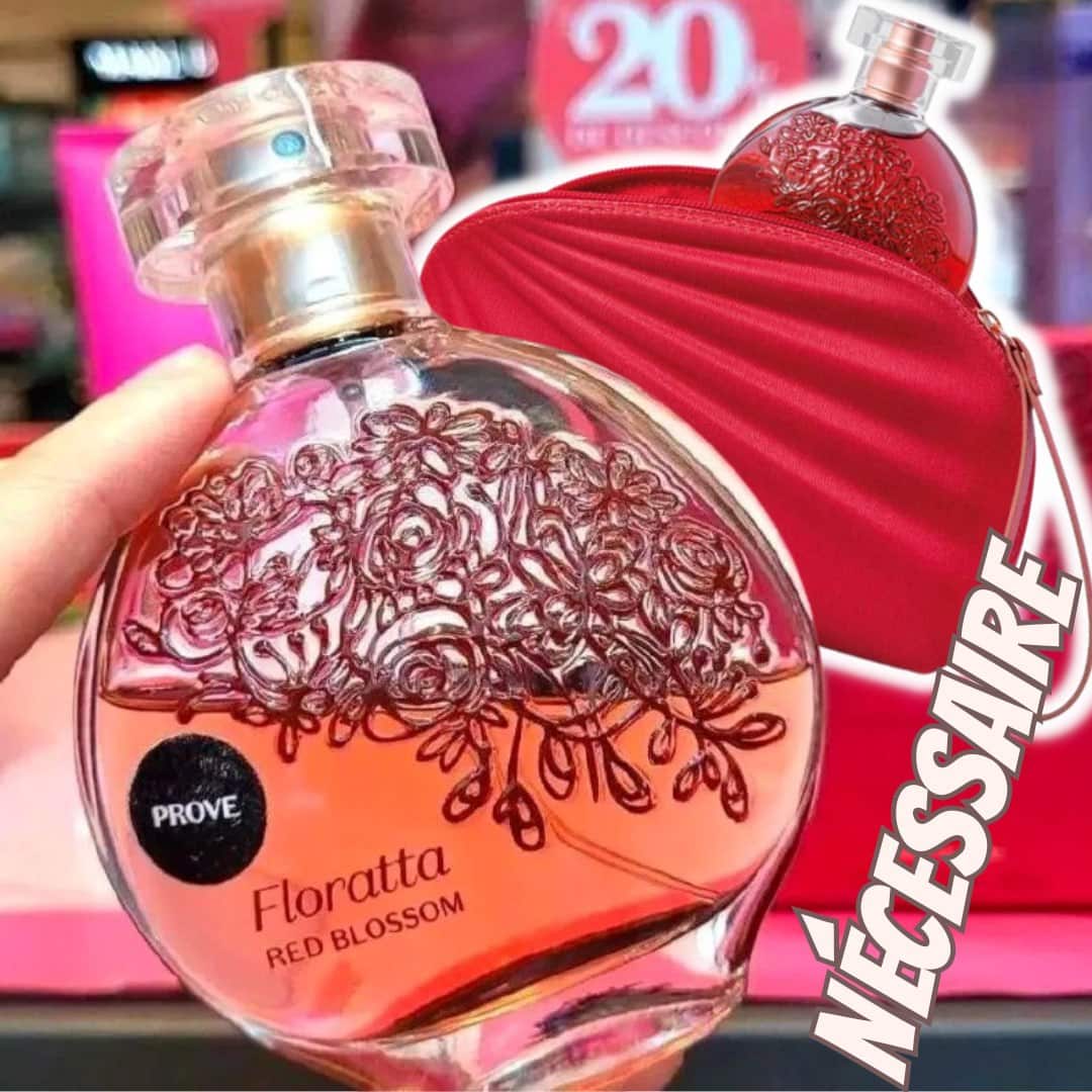 Combo Floratta: Red Blossom Desodorante Colônia 75ml + Nécessaire Vermelha na oBoticário