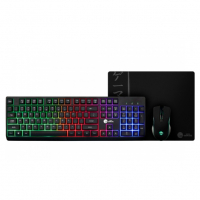 Combo Gamer Ninja Legacy 3 Em 1, Teclado, Mouse E Mousepad, USB, RGB, Preto na Terabyte Shop