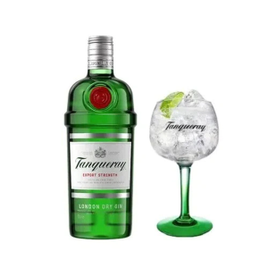 Combo Gin Tanqueray London Dry 750Ml + 1 Taça na Casas Bahia