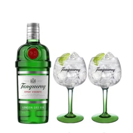 Combo Gin Tanqueray Ten 750ml + 2 Taças na Casas Bahia
