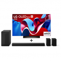 Combo LG Smart TV OLED Evo AI C4 4K 55, 2024 + SoundBar S60TR, 5.1 Canais, Bluetooth 5.3, Dolby Digital na LG