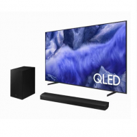 Combo Samsung Vision AI TV 55" QLED 4K QEF1 2025 + Soundbar HW-B550 - Smart TV QLED 4K 55 Polegadas na Casas Bahia