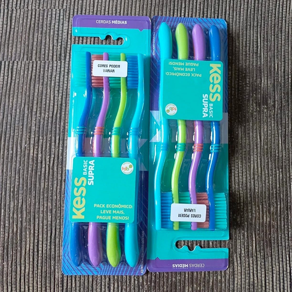 Combo Supra com 4 Escovas, Kess, Multicor na Amazon