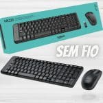 Combo Teclado e Mouse sem fio Logitech MK220 com Design Compacto, Conexão USB, Pilhas Inclusas e Layout ABNT2 na Amazon