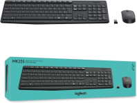 Combo Teclado e Mouse sem fio Logitech MK235 com Conexão USB, Pilhas Inclusas e Layout ABNT2 na Amazon