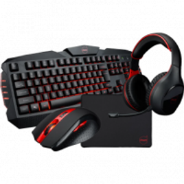 Combo Teclado Mouse Headset e Mousepad Gamer Dazz Arsenal 4 em 1 - 625237 na KaBuM!