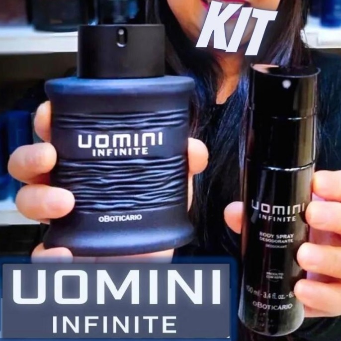 Combo Uomini Infinite: Desodorante Colônia 100ml + Body Spray 100ml na oBoticário