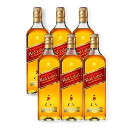 Combo Whisky Johnnie Walker Red Label 1L - 6 Unidades na Casas Bahia