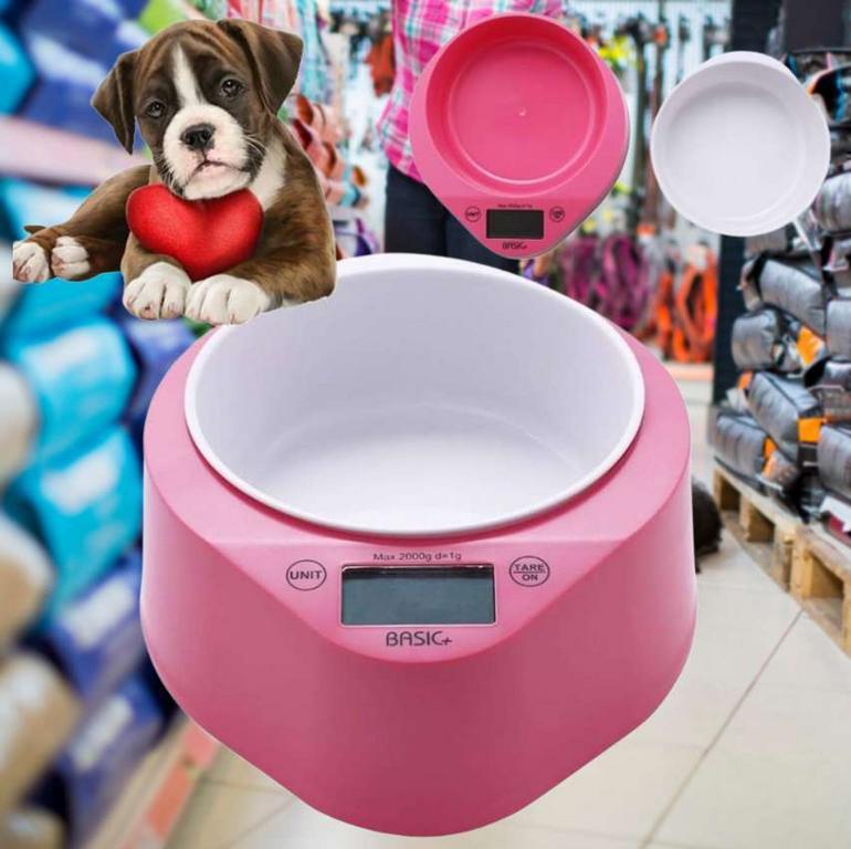 Comedouro DogLee com Balança de Precisão e Tigela Removível Basic+ – Rosa na Americanas