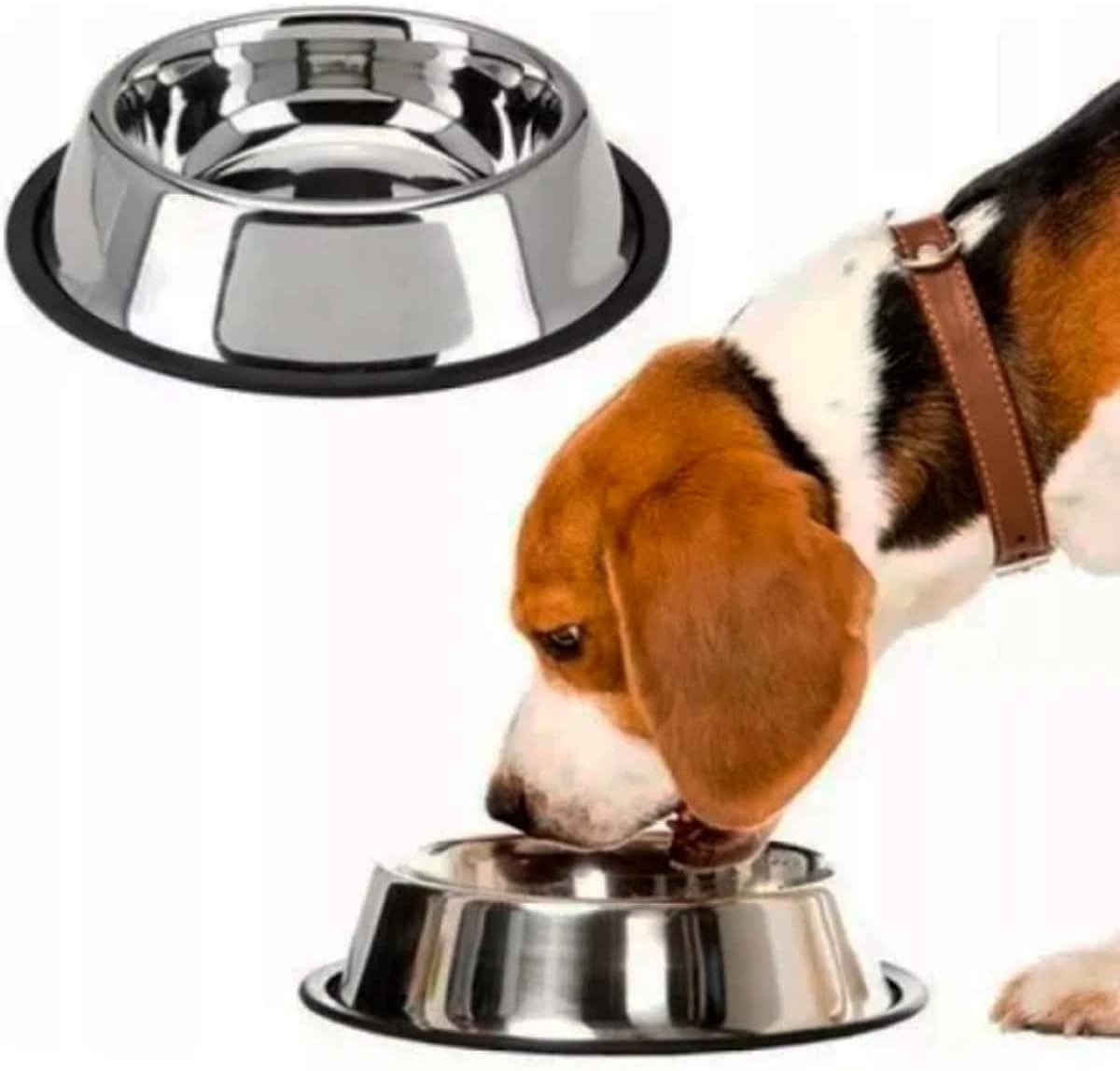 Comedouro Inox 240ml Chalesco para Cães na Amazon