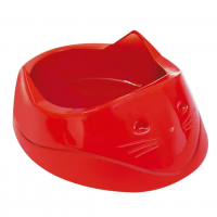 Comedouro Plástica Cara Do Gato Furacão Pet 200ml Vermelho Furacão Pet Para Gatos na Amazon