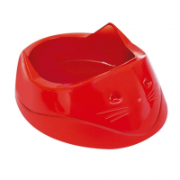 Comedouro Plástica Cara Do Gato Furacão Pet 200ml Vermelho Furacão Pet Para Gatos na Amazon