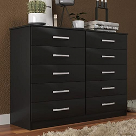 Cômoda 10 Gavetas Premium Black Yescasa na Amazon