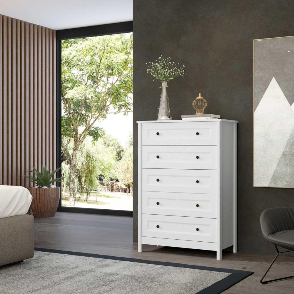 Cômoda Alta Ditália 5 Gavetas Dm-229 Branco na Amazon
