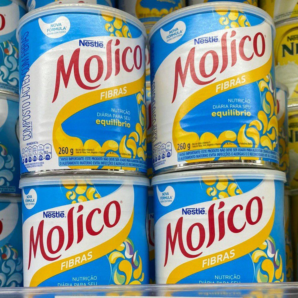 Composto Lácteo, Fibras, Molico, 260g na Amazon
