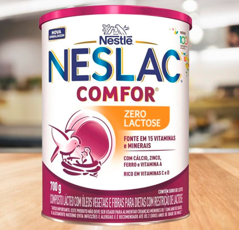 Composto Lácteo Neslac Comfor Zero Lactose 700g na Amazon