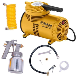 Compressor de Ar Direto com Kit de Acessórios CD12151BK TEKNA na Casas Bahia