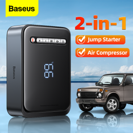Compressor/PowerBank Automotivo Portátil Baseus 2 In 1 na Aliexpress