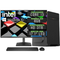 Computador Completo 3green Desktop Intel Core I3 8GB Monitor HDMI HD 3TB Windows 10 na Amazon