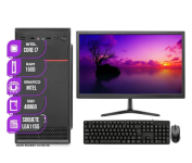 Computador Completo Mancer, Intel Core i7, 16GB De Ram, SSD 480GB, Monitor 19 + Kit Teclado e Mouse na Amazon
