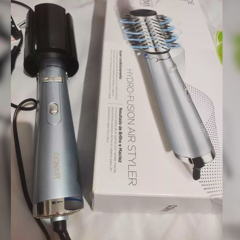 Conair, Escova Rotativa, Secadora, Modeladora e Alisadora, 550W, Hot Air Hydro-Fusion na Amazon