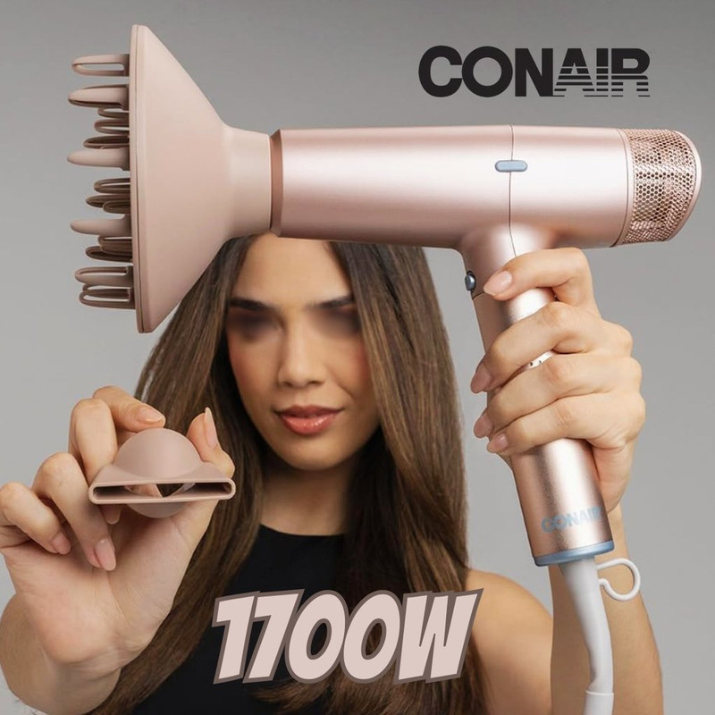 Conair, Secador Digital de Cabelo, Com Difusor, Secador Digital Iônico, 1700W, DIGITALaire, Rosa na Amazon