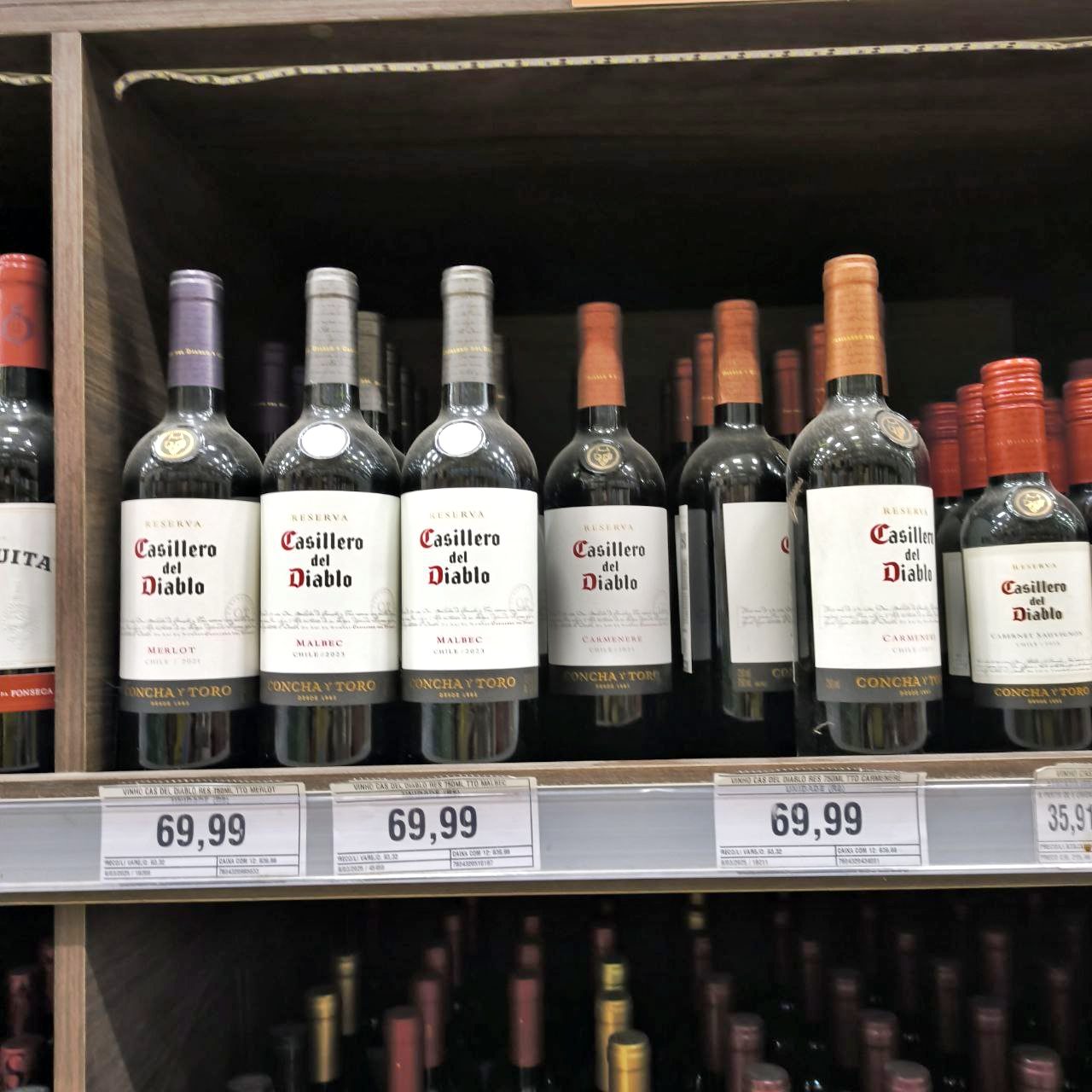 Concha y Toro Casillero Del Diablo Cabernet Sauvignon 750ml na Amazon