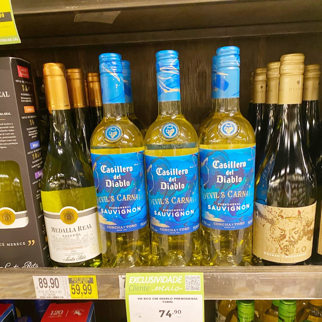 Concha y Toro Casillero Del Diablo Devil’s Carnaval Phenomenal Sauvignon 750ml na Amazon