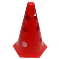 Cone Plástico Zona Livre 24 Cm Com Furos - Vermelho na Amazon